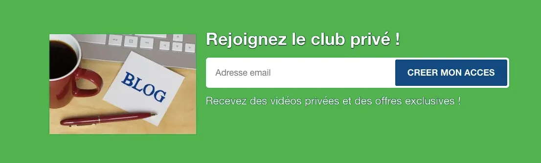 formulaire de capture emai