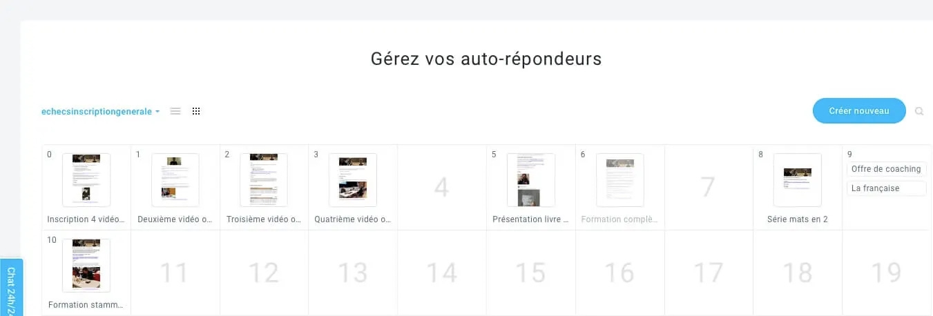 Auto répondeur Getresponse