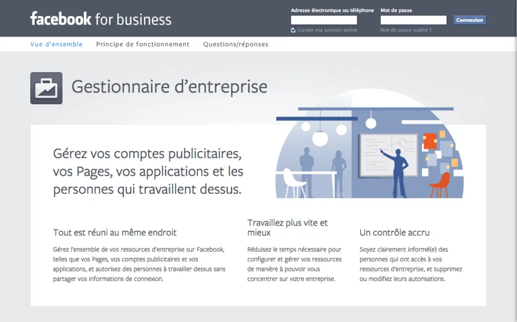 facebook business manager : interface